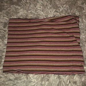 BRANDY MELVILLE cropped rainbow tube top